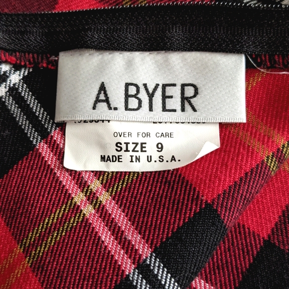 Y2K Vintage A. Byer Plaid Mini Skirt - Picture 4 of 5